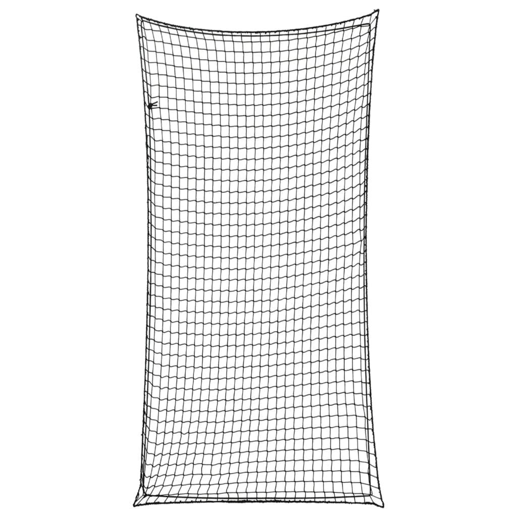 Rede para reboque com corda elástica 4x2 m PP preto