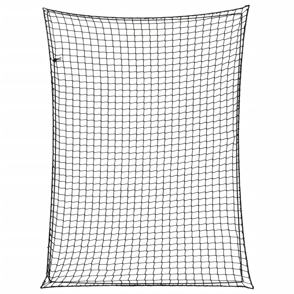 Rede para reboque com corda elástica 4x3 m PP preto