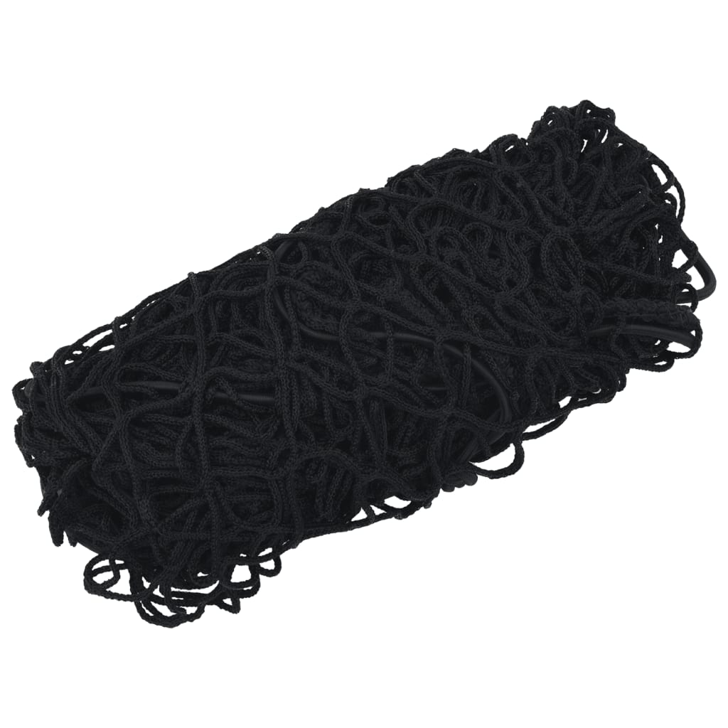 Rede para reboque com corda elástica 4x4 m PP preto