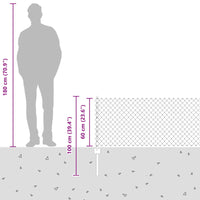 vidaXL Cerca com Poste Verde 0,4 x 10 m Aço e PVC
