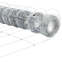 vidaXL Cerca com Poste Prateado 0,8 x 25 m Aço