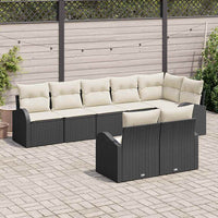 vidaXL Conjunto de Sofá de Jardim 8 pcs vime PE