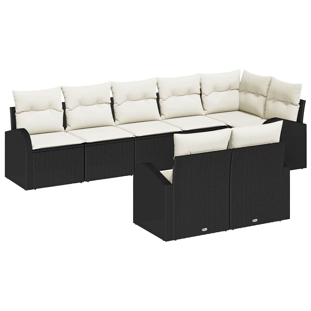 vidaXL Conjunto de Sofá de Jardim 8 pcs vime PE
