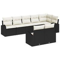 vidaXL Conjunto de Sofá de Jardim 8 pcs vime PE
