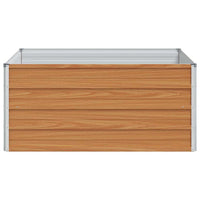 vidaXL Canteiro de jardim elevado Marrom Claro 100 x 100 x 77 cm