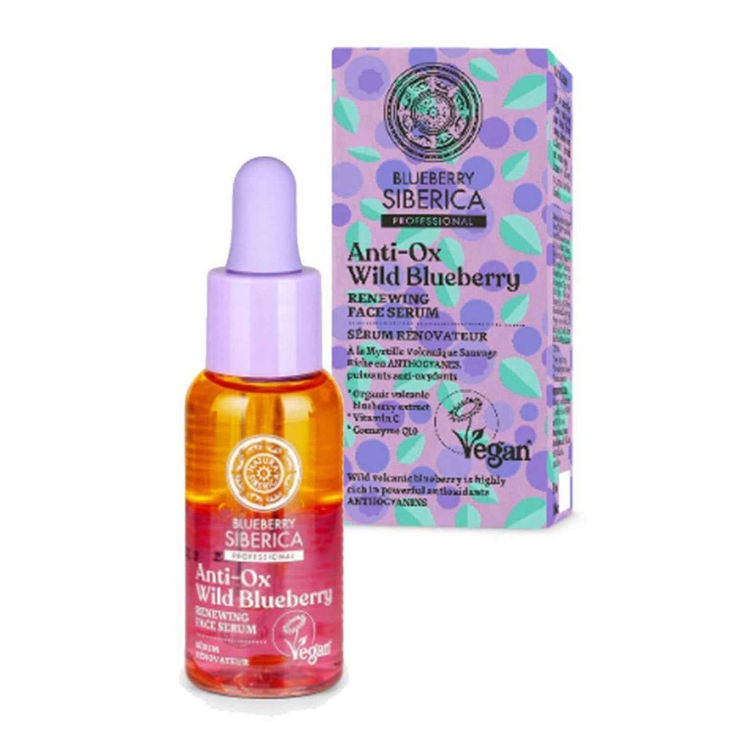 Natura Siberica Blueberry Anti-Ox Serum Facial Wild Blueberry 30Ml