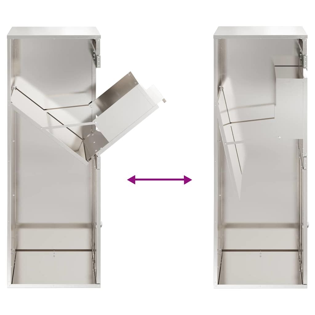 vidaXL Caixa para entrega de pacotes Antracite 41 x 38 x 103 cm Aço