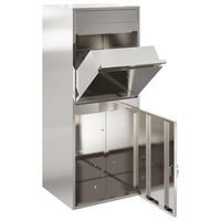 vidaXL Caixa para entrega de pacotes Antracite 41 x 38 x 103 cm Aço