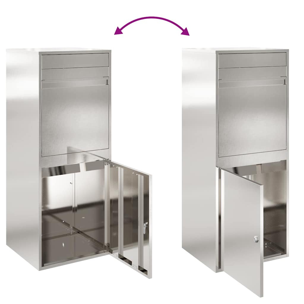 vidaXL Caixa para entrega de pacotes Antracite 41 x 38 x 103 cm Aço