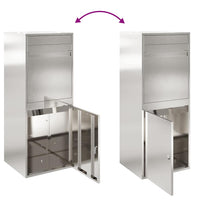 vidaXL Caixa para entrega de pacotes Antracite 41 x 38 x 103 cm Aço