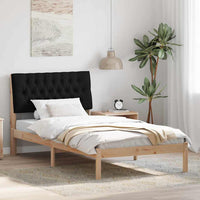 vidaXL Estrutura de Cama com Cabeceira Estofada Castanho 200 x 200 cm