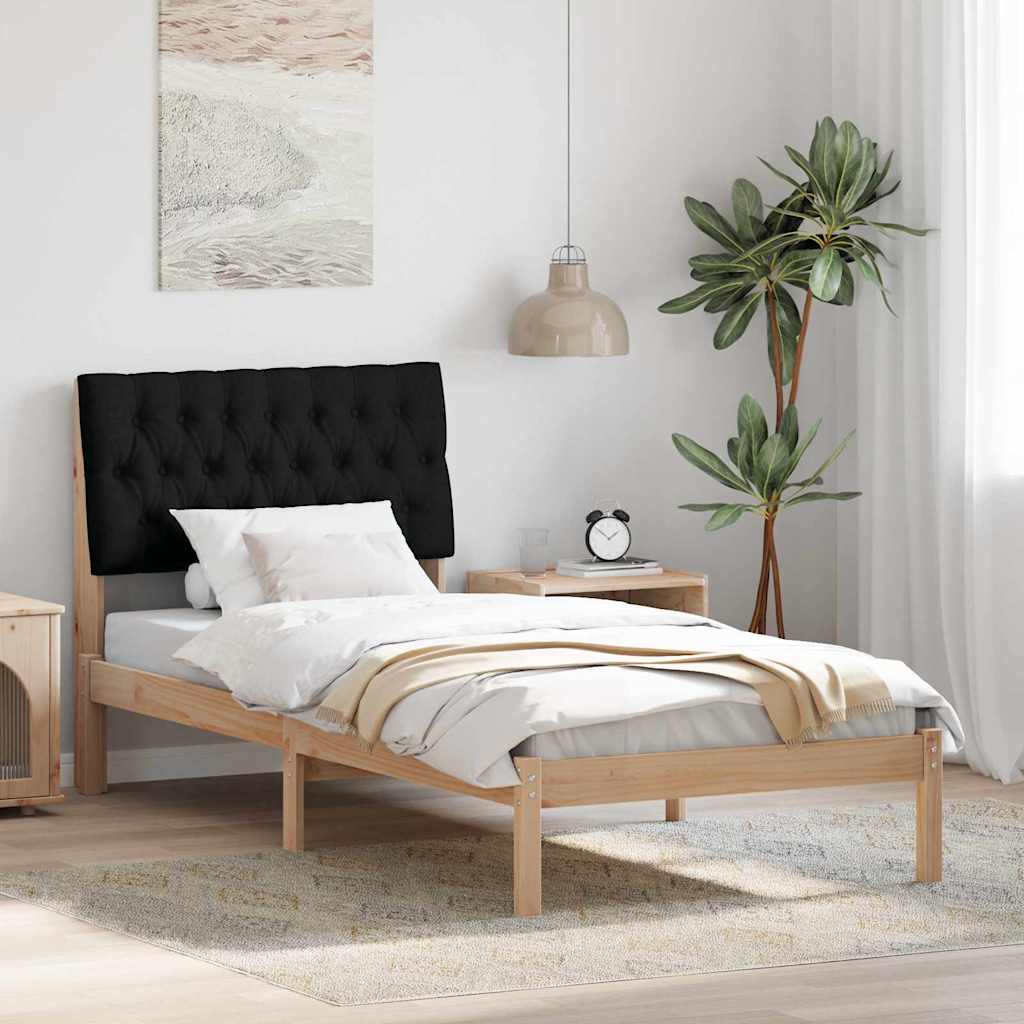 vidaXL Estrutura de Cama com Cabeceira Estofada Castanho 200 x 200 cm