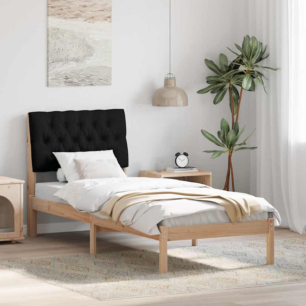 vidaXL Estrutura de Cama com Cabeceira Estofada Castanho 200 x 200 cm