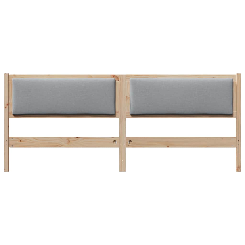 vidaXL Cabeceira Outros Castanho 200 cm Madeira de pinho maciça