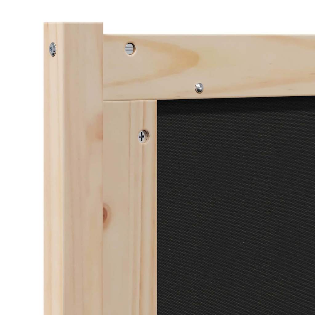 vidaXL Cabeceira estofada Castanho 200 cm Madeira de Pinheiro Sólida