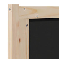 vidaXL Cabeceira estofada Castanho 200 cm Madeira de Pinheiro Sólida