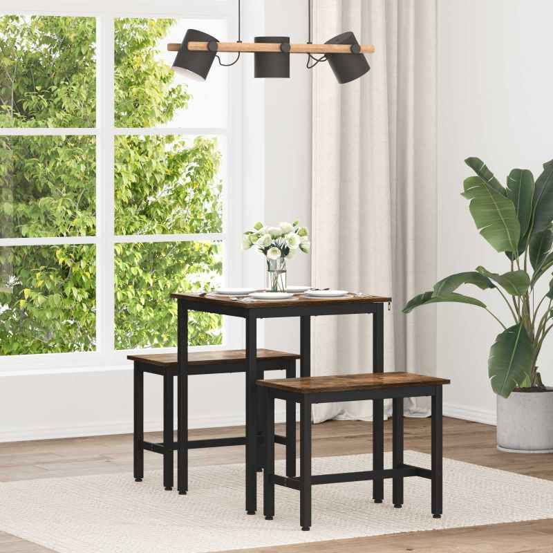 vidaXL Mesas de jantar Madeira processada