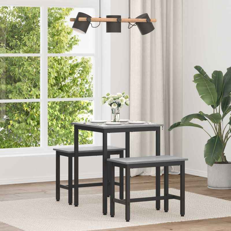 vidaXL Mesas de jantar Madeira processada