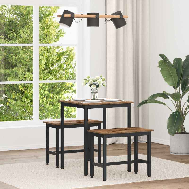 vidaXL Mesas de jantar Madeira processada