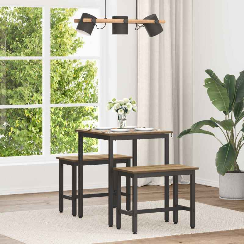 vidaXL Mesas de jantar Madeira processada