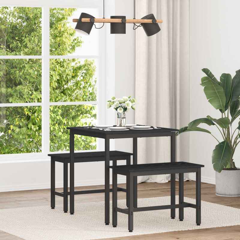 vidaXL Mesas de jantar Madeira processada