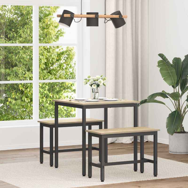 vidaXL Mesas de jantar Madeira processada