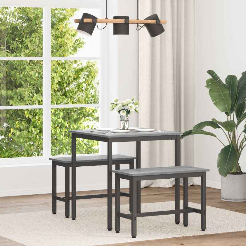 vidaXL Mesas de jantar Madeira processada