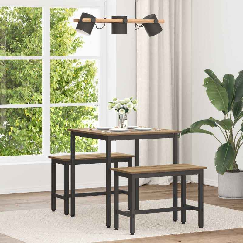 vidaXL Mesas de jantar Madeira processada