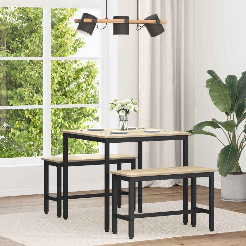 vidaXL Mesas de jantar Madeira processada