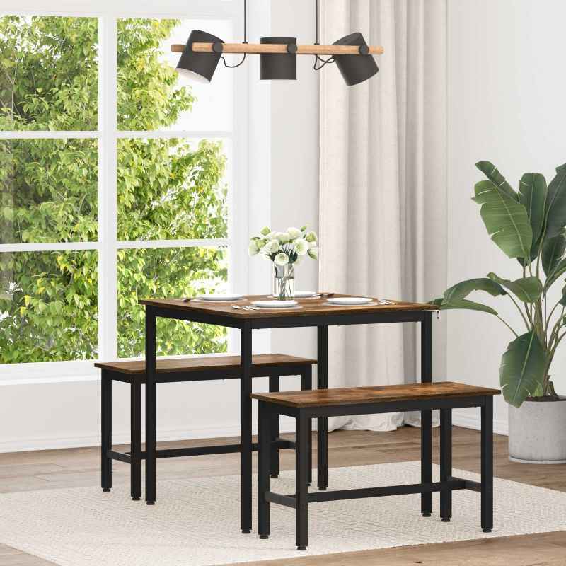 vidaXL Mesas de jantar Madeira processada