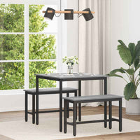 vidaXL Mesas de jantar Madeira processada