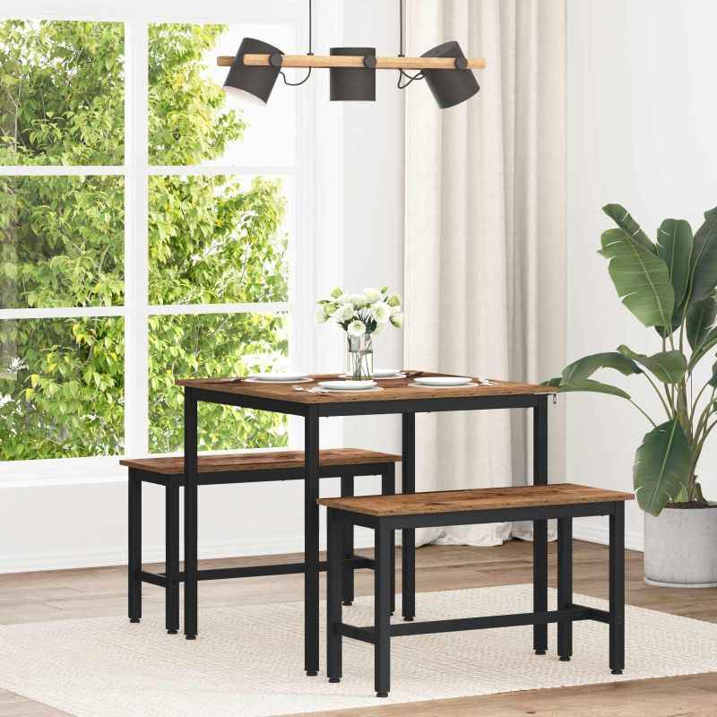 vidaXL Mesas de jantar Madeira processada