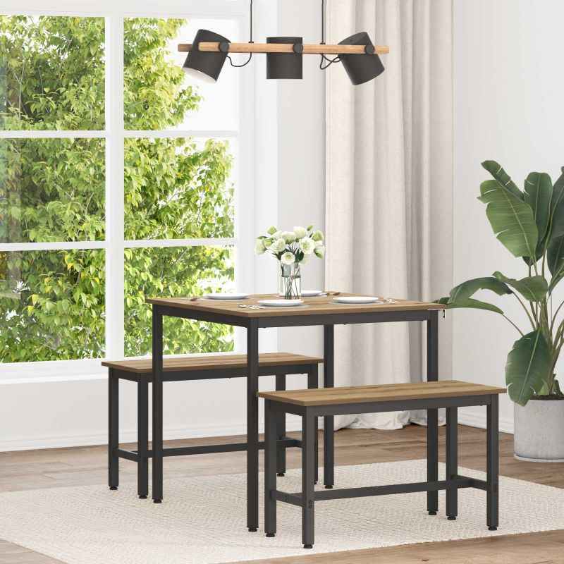 vidaXL Mesas de jantar Madeira processada