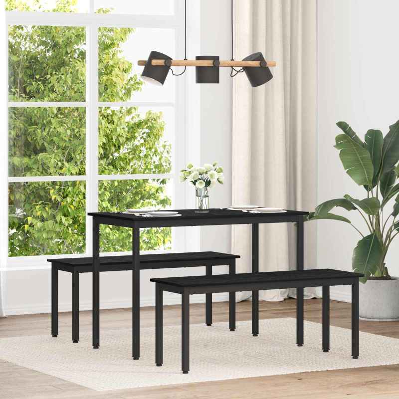 vidaXL Mesas de jantar Madeira processada