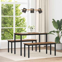 vidaXL Mesas de jantar Madeira processada