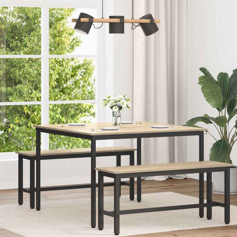 vidaXL Mesas de jantar Madeira processada