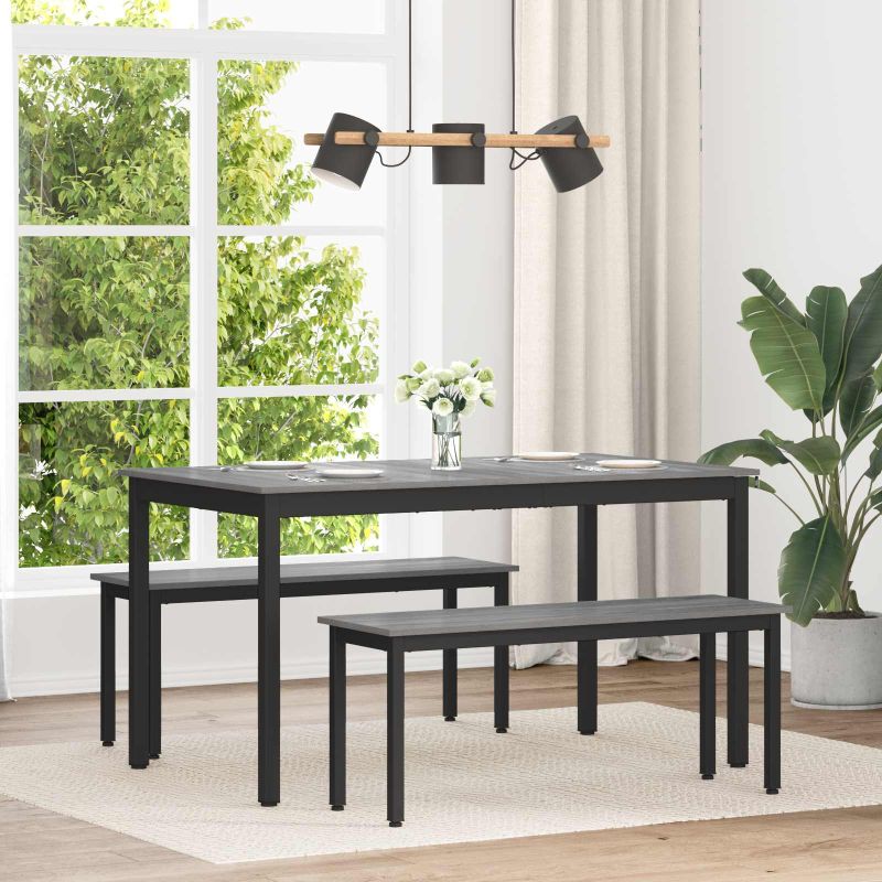 vidaXL Mesas de jantar Madeira processada