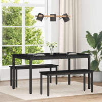 vidaXL Mesas de jantar Madeira processada