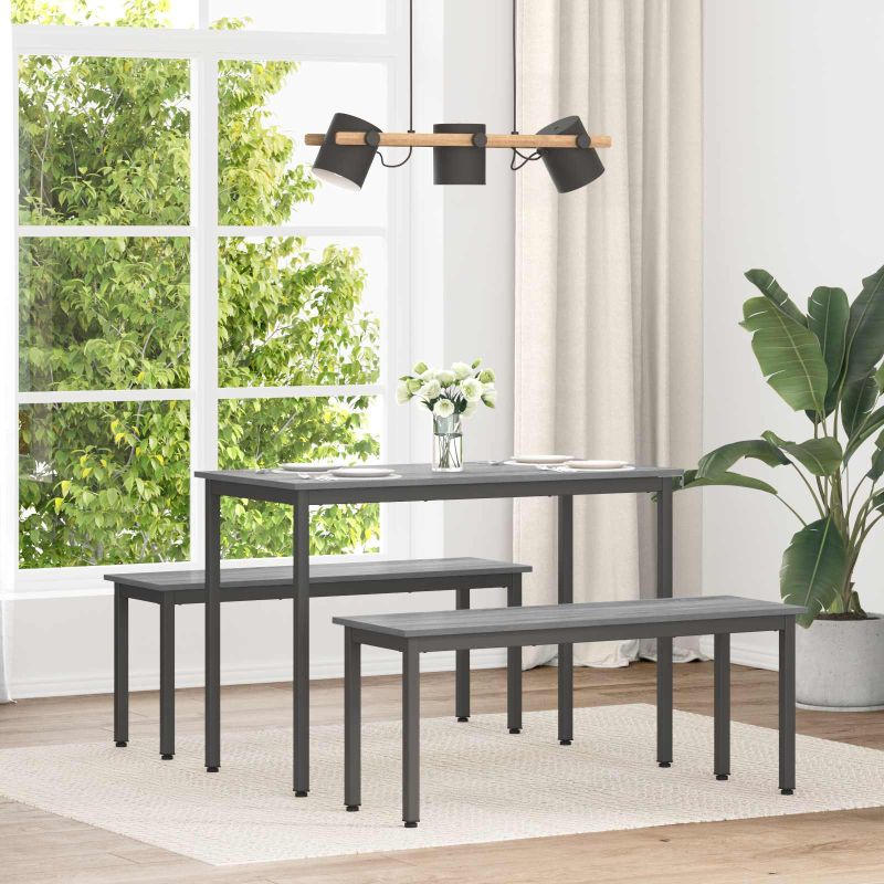 vidaXL Mesas de jantar Madeira processada