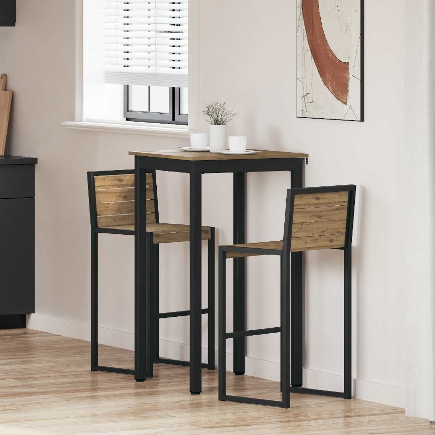 vidaXL Mesas de jantar Madeira processada