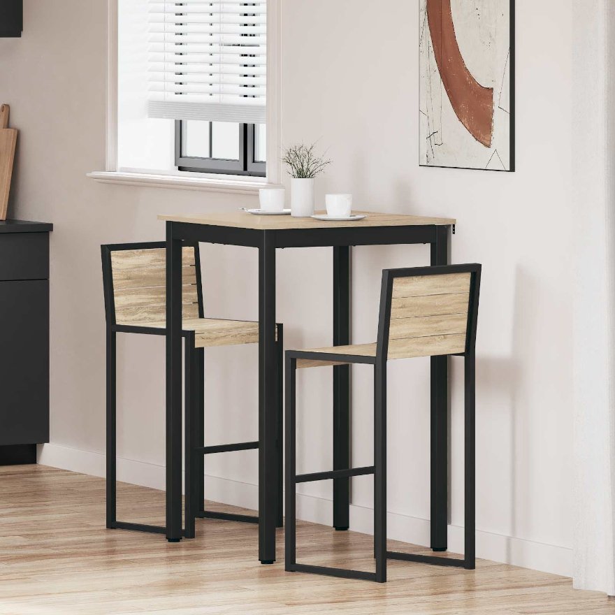 vidaXL Mesas de jantar Madeira processada