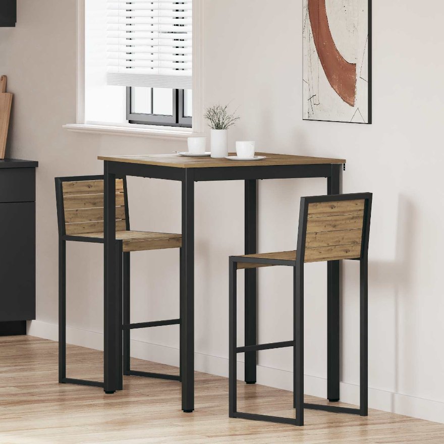 vidaXL Mesas de jantar Madeira processada