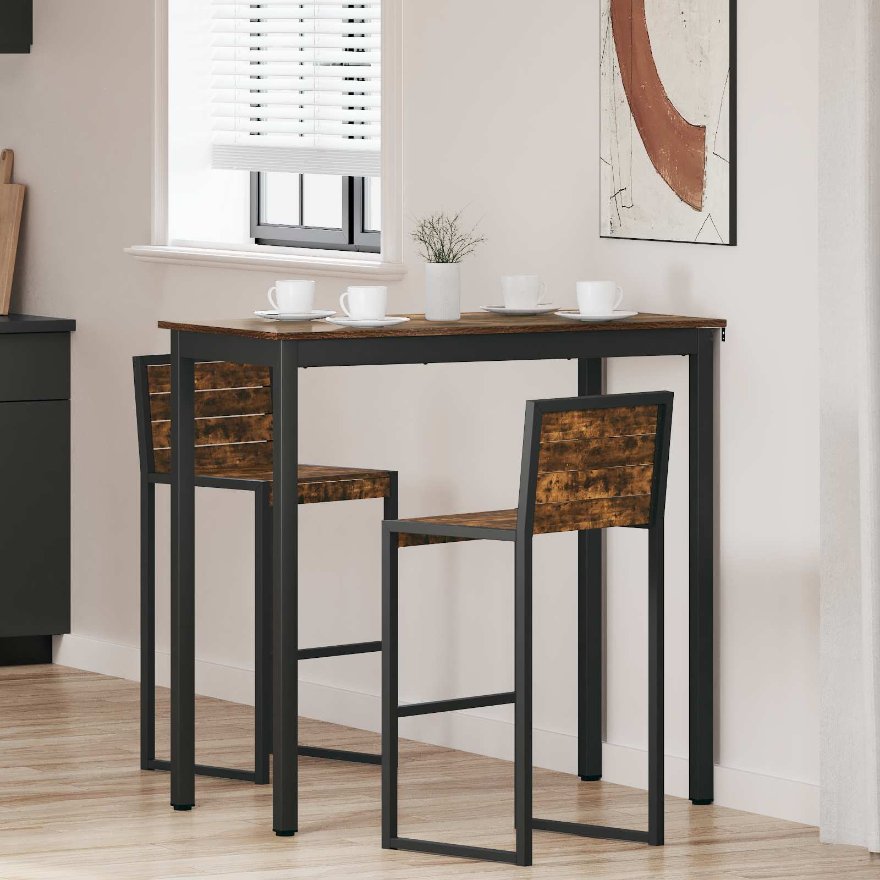 vidaXL Mesas de jantar Madeira processada