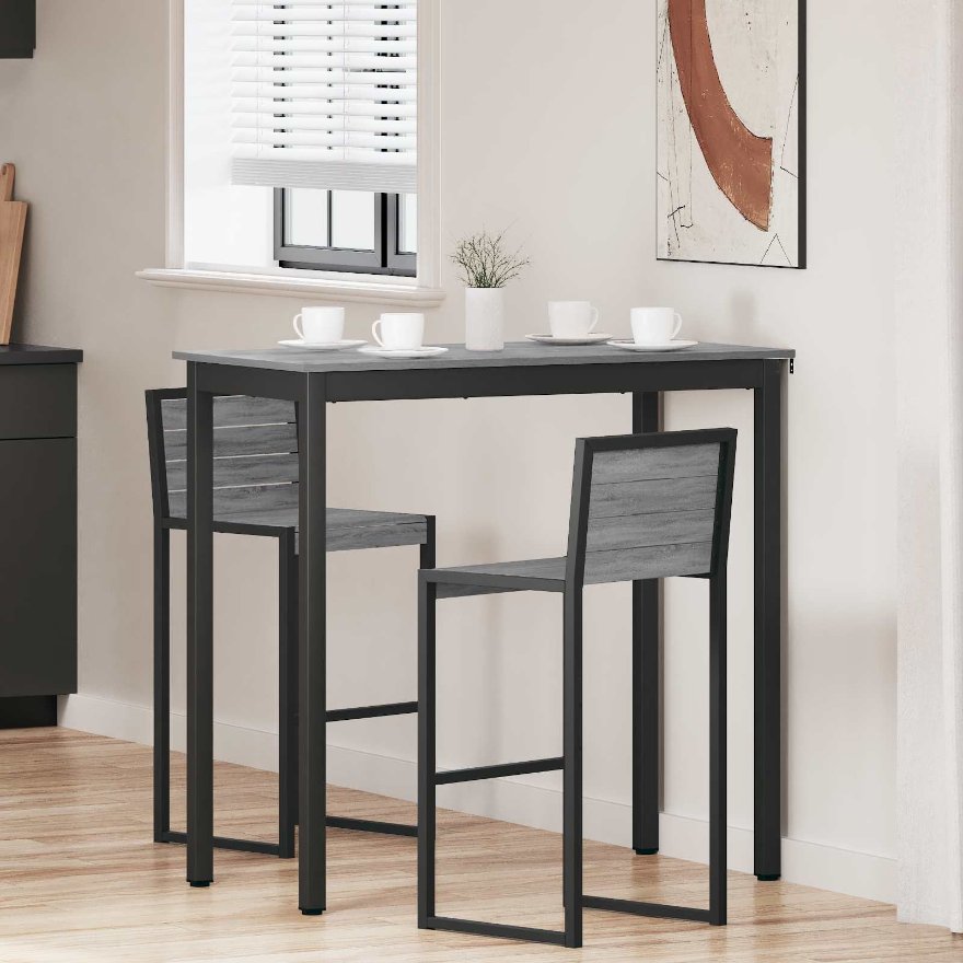 vidaXL Mesas de jantar Madeira processada