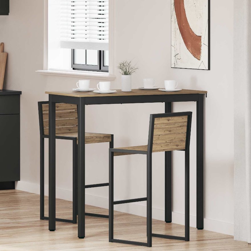 vidaXL Mesas de jantar Madeira processada