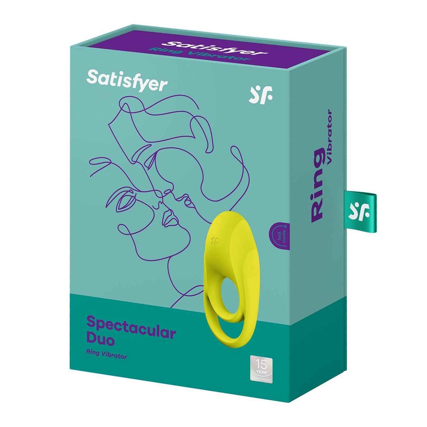 Satisfyer Spectacular Duo Anillo Vibrador Amarillo 1Un