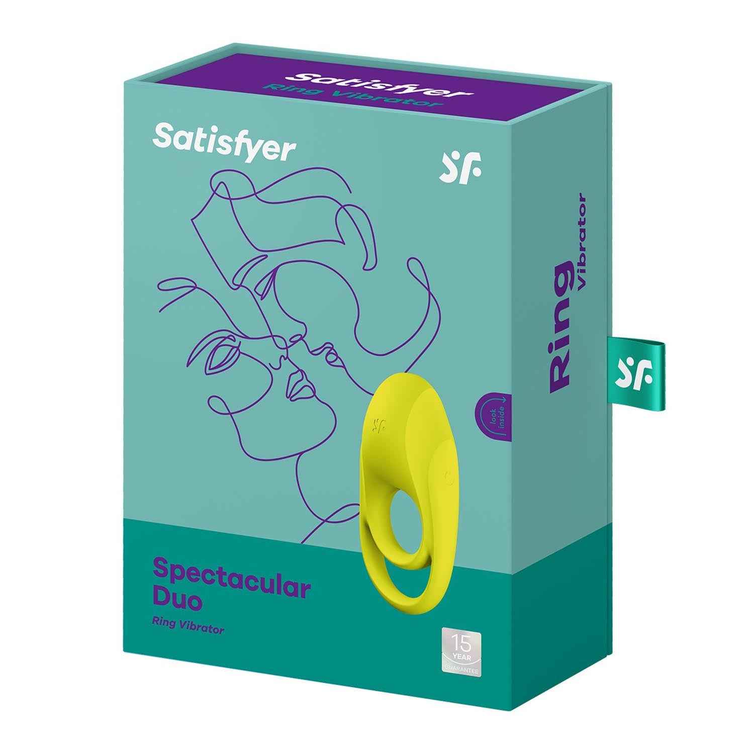 Satisfyer Spectacular Duo Anillo Vibrador Amarillo 1Un