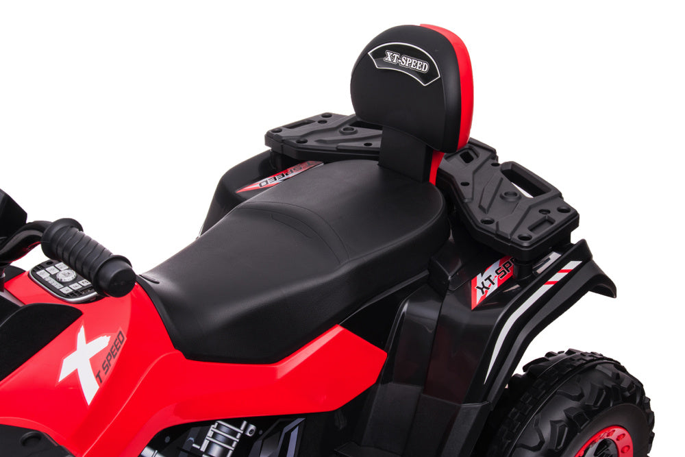 24 volt Elektrische Quad, 4 motoren, rubberen banden, leder zitting en meer!