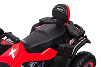 24 volt Elektrische Quad, 4 motoren, rubberen banden, leder zitting en meer!