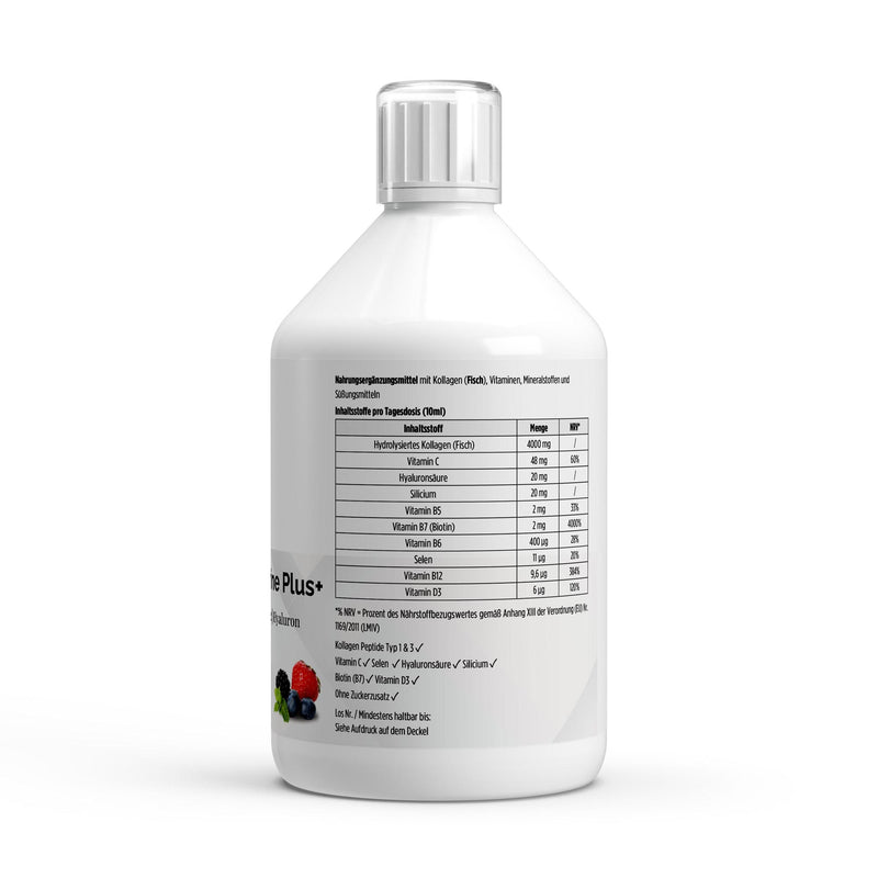 Colágeno Marinho Plus (1500 DA) + 50 doses - Frutas Silvestres - 500ml